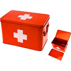 Present Time - Medicijnbox Cross Large - Rood