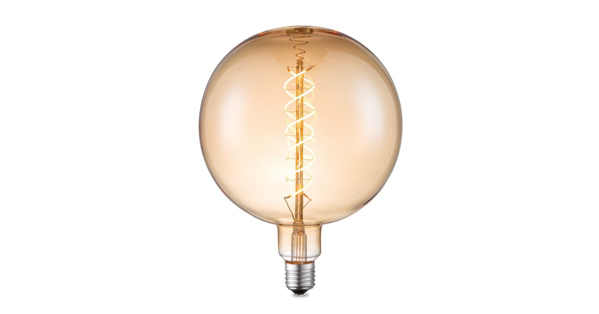 Home sweet home LED lamp Globe spiral G180 6W dimbaar - amber