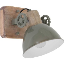 Mexlite wandlamp Gearwood - groen - metaal - 7968G