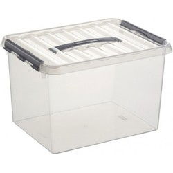 Sunware opbergbox - transparant - 22L - 40 x 30 x 26 cm - Opbergbox