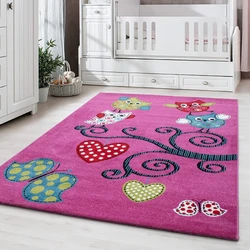 Kids Kinderkamer Uil Paars vloerkleed - - 160 X 230 CM