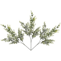 Set van 4x stuks eucalyptus kunstbloemen takken 68 cm decoratie - Kunstplanten