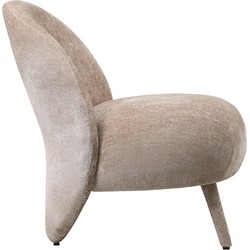 PTMD Fauteuil Eonas - 69x70x74 cm - Textiel - Beige