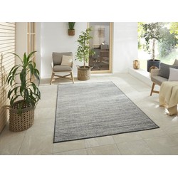 Elle Decoration - Binnen & Buitenkleed - Omkeerbaar - Gemini - Gemeleerd - Zilver - 80 X 250 CM