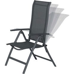 Limone verstelbare fauteuil - carbon black - antraciet