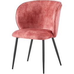 Tower living Perano sidechair - fabric Adore 23 Dark peach