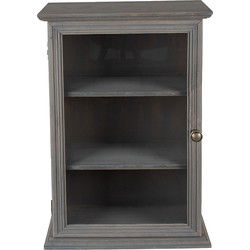 Clayre & Eef Wandkast Grijs Hout