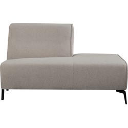 LABEL51 Bank Nero - Naturel - Boucle - Ottomane Rechts Voorstaand