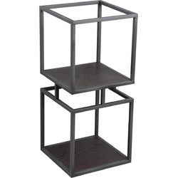 PTMD Kast Nanci - 33x33x73 cm - Ijzer - Zwart
