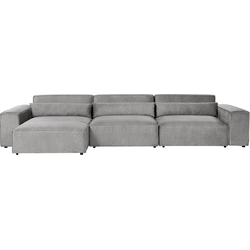 Beliani HELLNAR - Modulaire Sofa-Grijs-Polyester