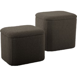 Pouf Set Ada Storage