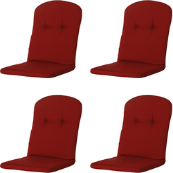 Madison Kuip Hoog - Rib Red - 45x96 - Rood - 4 Stuks