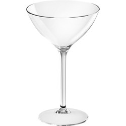 8x Martini James glazen transparant 300 ml van onbreekbaar kunststof - Cocktailglazen