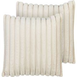 RAKYA - Sierkussen set van 2 - Beige - Polyester