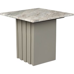 Dutchbone Clayton Bijzettafel Vierkant 40x40 cm Marmer 