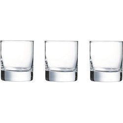 Arcoroc tumbler waterglazen/whiskyglazen - 6x stuks - transparant - 200 ml - Drinkglazen - Drinkglazen
