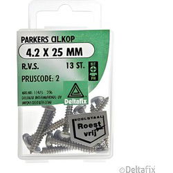 Parkers ck 4,2x25mm rvs 13st