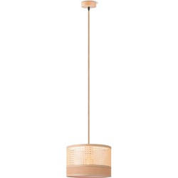 Home sweet home hanglamp Cane weave - linnen