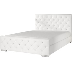 Meubella Tweepersoonsbed Aventura Diamond - Wit - 160x200 cm