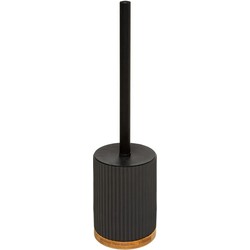 5Five Toiletborstel met houder - zwart - polyresin - 40 cm - Toiletborstels