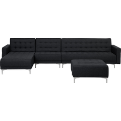 Beliani ABERDEEN - Modulaire Sofa-Grijs-Polyester