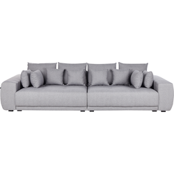 Beliani TORPO - Vierzitsbank-Grijs-Polyester