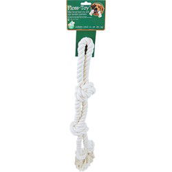 Floss-toy halter groot wit