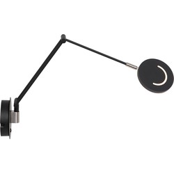 Steinhauer wandlamp Soleil - zwart - metaal - 3259ZW