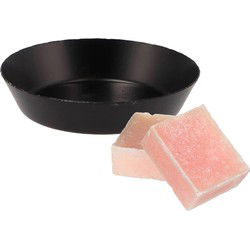 Amberblokjes/geurblokjes cadeauset - roos geur - incl schaaltje - Amberblokjes