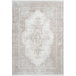 Luxury Picasso Elysee Vloerkleed - Laagpolig Luxe Tapijt - Soft Fluweel - Creme- 120x170 CM