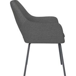 Housecraft Living Mos Eetkamerstoel Metaal Grijs