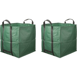2x Groene tuinafval zakken 324 liter - Tuinafvalzak
