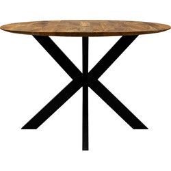 Kick eettafel Jake - 120cm - Bruin