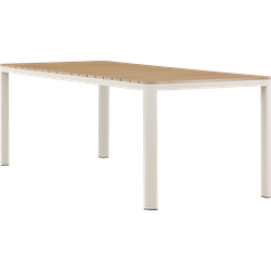 Ingo polywood tuintafel beige - 210 x 90 cm