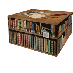 Dutch Design Brand Opbergdoos met Deksel - Doos in Karton - Geschenkdoos - 33x24x17cm - Books - 2 Stuks