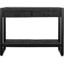 Benoa Britt 2 Drawer Sidetable Black 120 cm