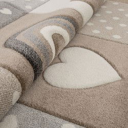 Kindervloerkleed - Cosena - Beige - 80x150 cm