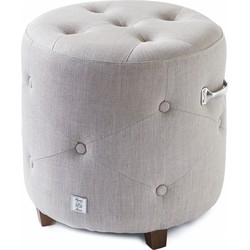 Riviera Maison Bowery Footstool, linen, flax