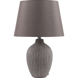 FERGUS  - Tafellamp - Lichtbruin - Keramiek
