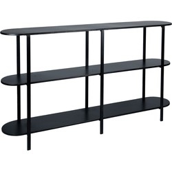 PTMD Sophisticated Metal Black sidetable