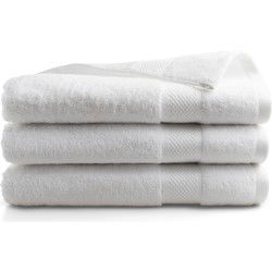 DoubleDry Hotel Badhanddoeken 70 x 140 cm – Set van 3 – 100% Katoen 500 g/m2 – Zacht & Absorberend -  Wit