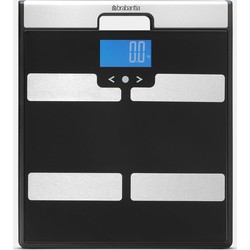 Digital Body Analysis Bathroom Scales, Battery Powered - Black
