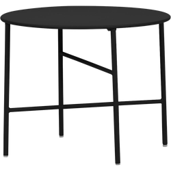 Mila metalen tuin salontafel zwart - Ø 50 cm