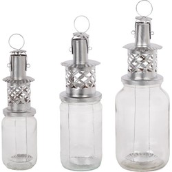 Lantern confiture silver S-M-L - (M) medium