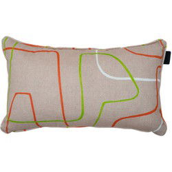 Sierkussen ca. 30x50 cm Met paspel Joah terra (4 stuks)