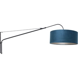 Moderne Wandlamp - Steinhauer - Metaal - Modern - Klassiek - E27 - L: 120cm - Voor Binnen - Woonkamer - Eetkamer - Zwart