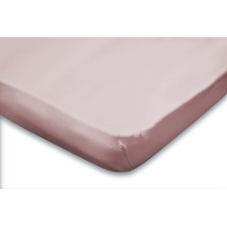 Eleganzzz Topper Hoeslaken Jersey Katoen Stretch - light pink 90x210/220 - 100x200cm