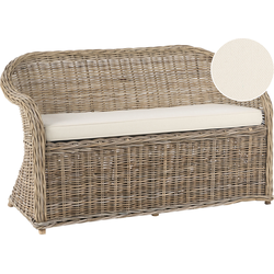 SUSUA - Tweezitsbank - Gebroken wit - Rotan