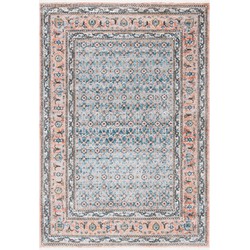 Safavieh Contemporary Indoor Woven Area Rug, Shivan Collection, SHV722, in Blue & Rose, 122 X 183 cm