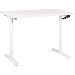 DESTINAS- Verstelbaar bureau - Wit - Spaanplaat